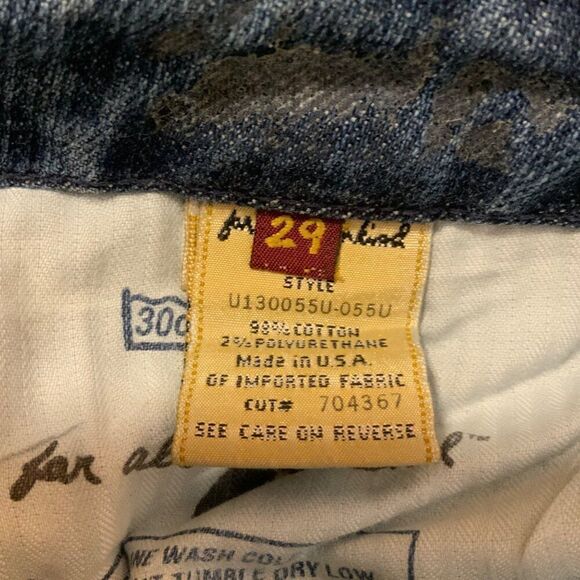 7 For All Mankind Sequined A Pocket Wide Leg Jeans Size 29 - Picture 11 of 12